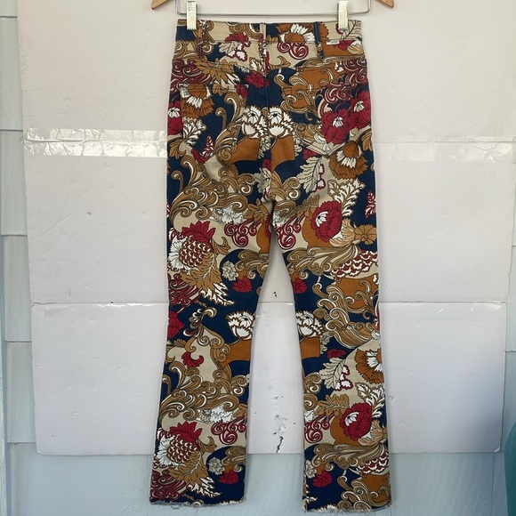 Mother The Hustler Ankle Fray Flowers in Her Hair Denim Jeans Pants Size 25
